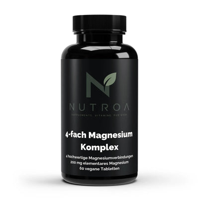 Magnesium 4fach Komplex - 60 vegane Tabletten